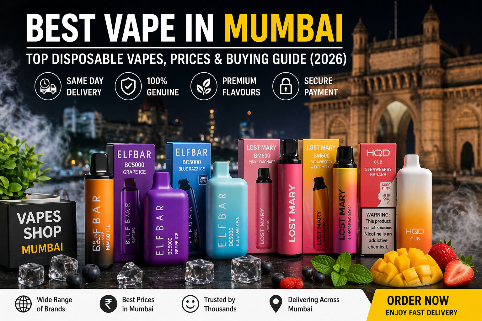 Same Day Vape Delivery in Mumbai – How to Order Disposable Vapes Fast