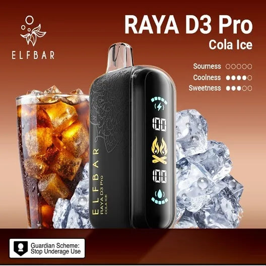 Elf Bar Raya D3 Pro 30K Cola Ice Disposable Vape – 30000 Puffs Rechargeable | Buy Online Mumbai