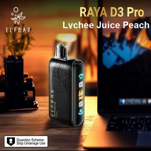 Elf Bar Raya D3 Pro 30K Lychee Juicy Peach Disposable Vape – 30000 Puffs Rechargeable | Buy Online Mumbai