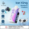 Elf Bar Ice King 30K Blackberry Cranberry Disposable Vape – 30000 Puffs Adjustable Cooling | Buy Online Mumbai