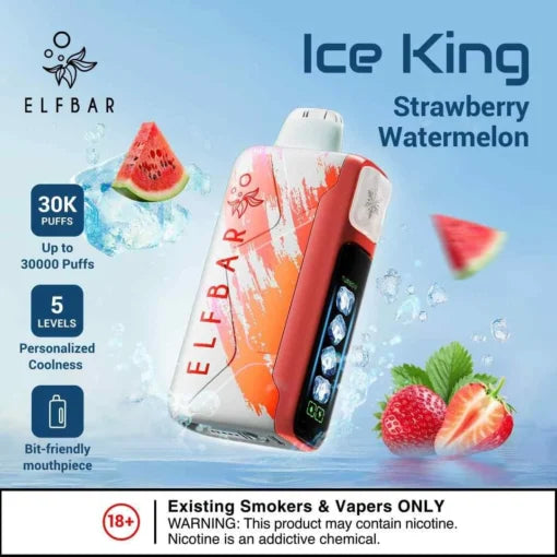 Elf Bar Ice King Strawberry Watermelon 30K Puffs Online in Mumbai | Fast Delivery