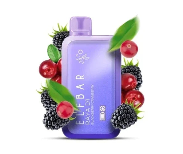 Buy Elfbar Raya D1 Blackberry Cranberry 13000 Puffs Online in Mumbai | Fast Vape Delivery