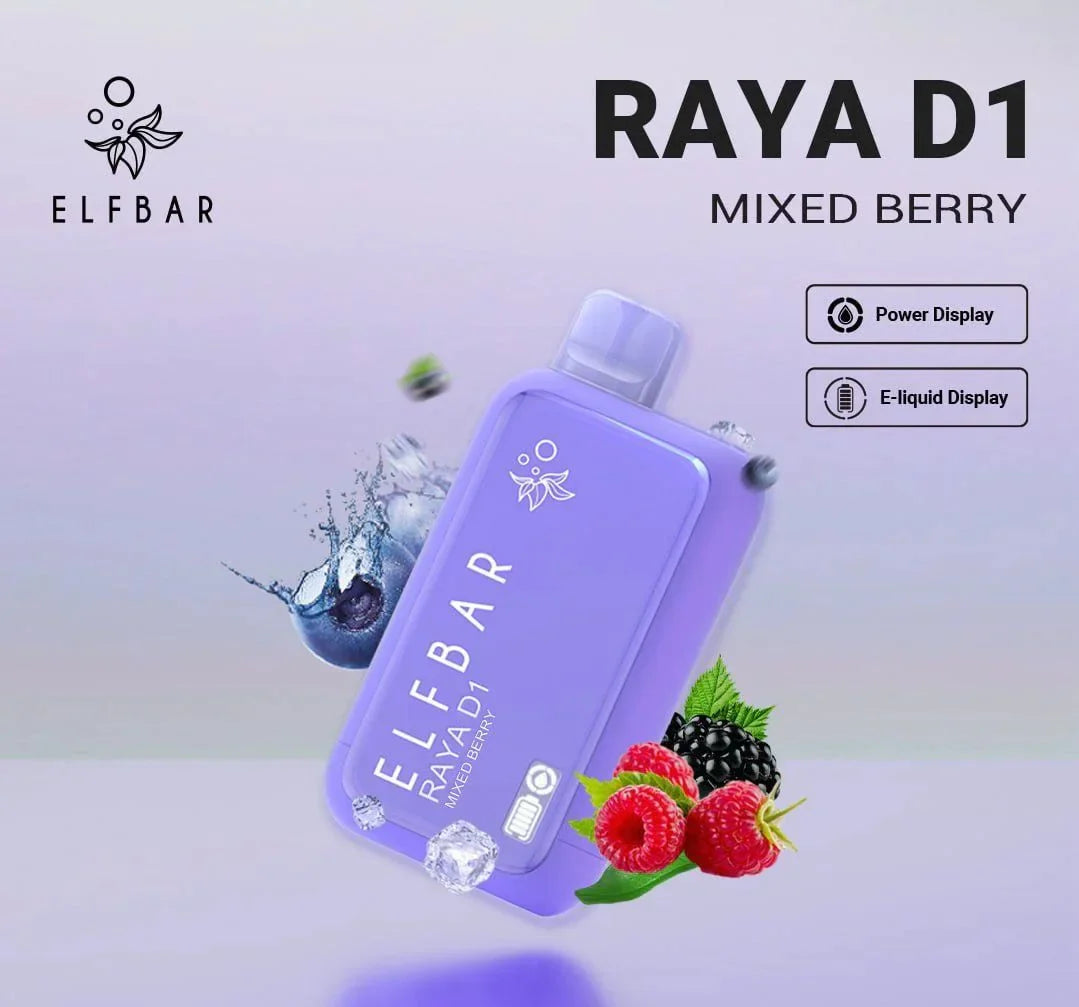 Elfbar Raya D1 Mixed Berry 13000 Puffs Online in Mumbai | Same Day Vape Delivery