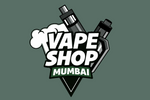 Logo of Vape Shop Mumbai on a green background